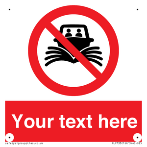 Custom prohibition do not create wash no speeding of watercraft